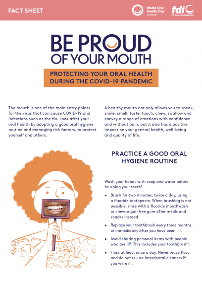PROTECTING YOUR ORAL HEALTH DURING THE COVID-19 PANDEMIC